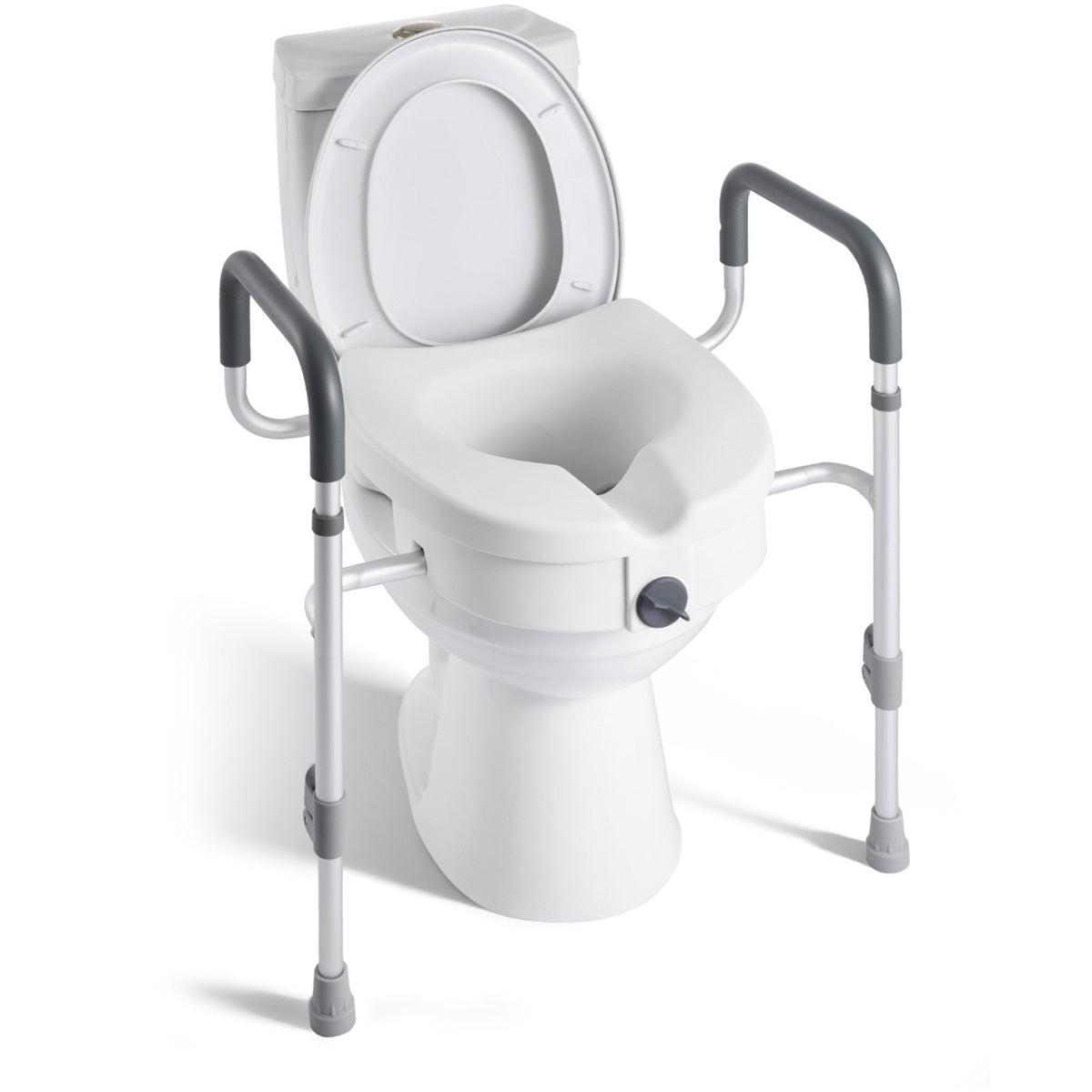 Raised Toilet Seat With Arms - 5