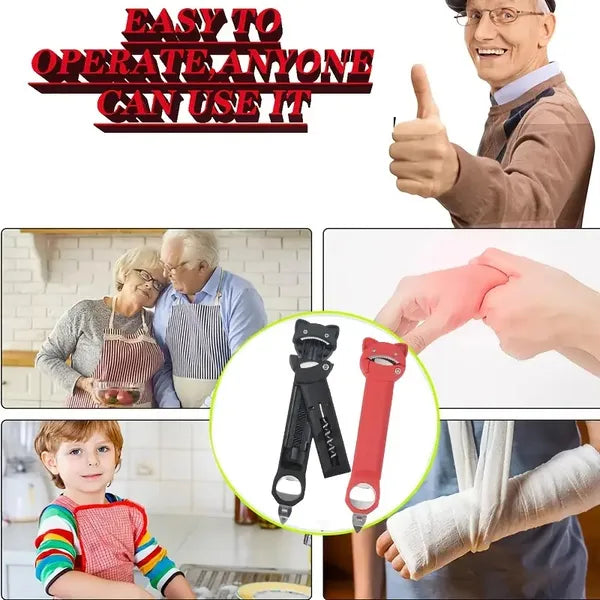 4-in-1 Can Opener for Seniors with Arthritis