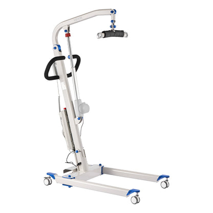 Electric Patient Lift, Folding Patient Transfer Lift With U-Shaped Sling, Height & Width Adjustable Medical Transfer Assist With 4 Wheels & Handle Controller For Disabled Bedridden, 400LBS