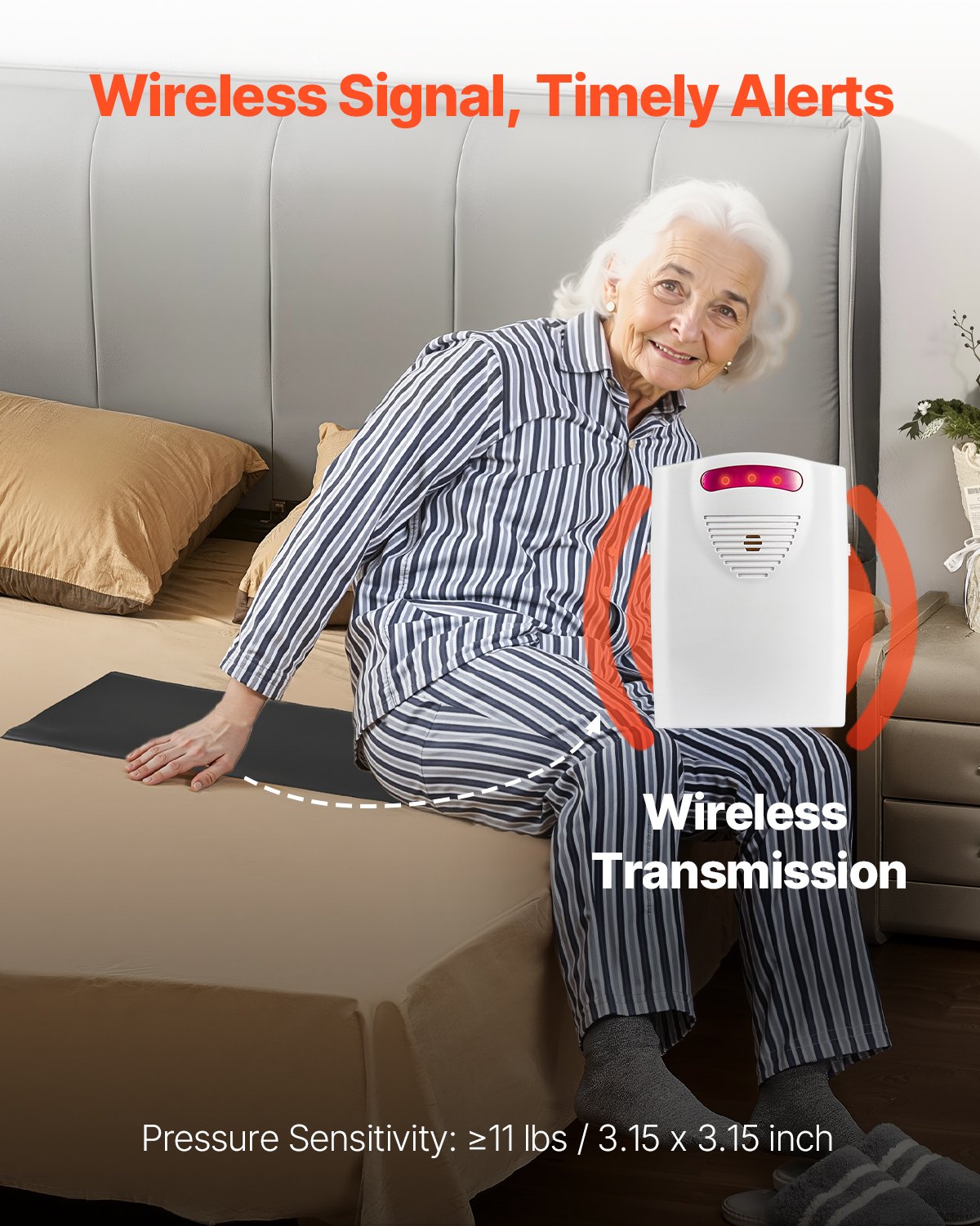 Bed Alarm System for Elderly - 14x30