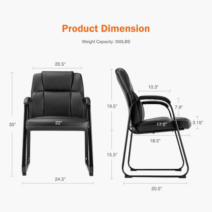 Elderly Friendly Chair With Padded Armrest - 300 lbs Capacity