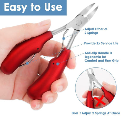 Podiatrist's Toenail Clippers - For Thick & Ingrown Nails