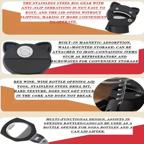 4-in-1 Can Opener for Seniors with Arthritis
