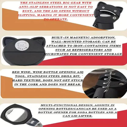 4-in-1 Can Opener for Seniors with Arthritis