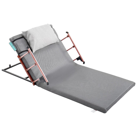 Electric Lifting Backrest for Bed - 300 lbs Capacity, Adjustable 4-68° with Guardrail
